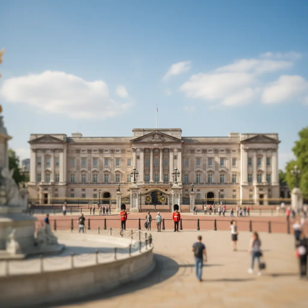 Buckingham Palace with the Queen's Guard