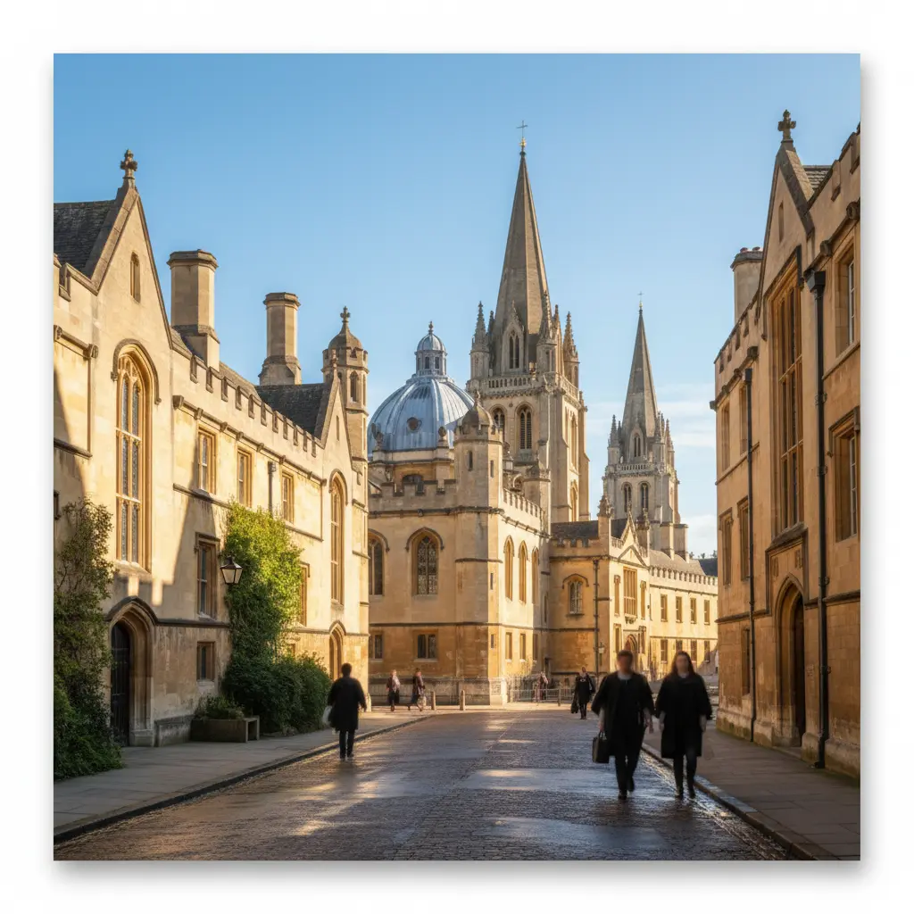 The beautiful architecture of Oxford University colleges