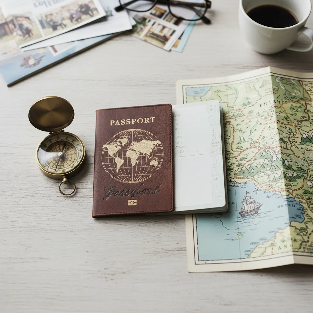 Vibrant city street with unique architecture